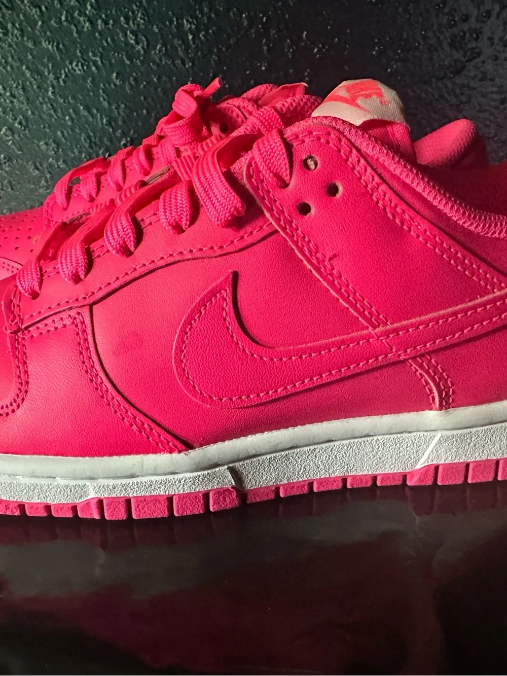 Nike Ladies Hot Pink Low-Top Sneakers